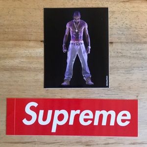 Supreme 2 pac sticker